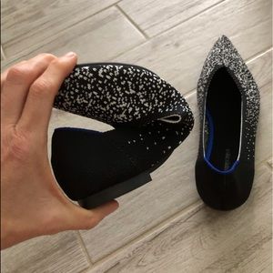 Black & White knit flats similar to Rothys size 8